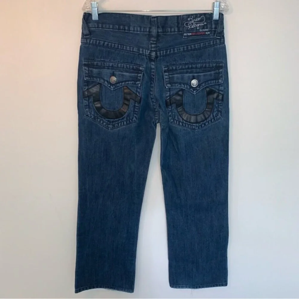 True Religion Blue Straight Jeans Classic Style 32